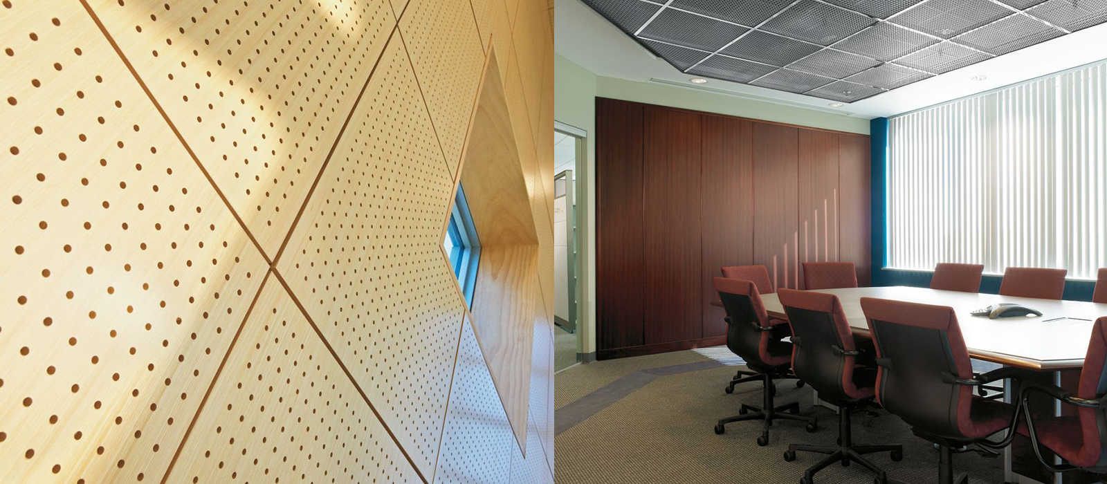 NH MA Acoustic Wall Panels fabrics woods metals translucent walls partitions